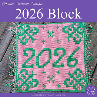 Mosaic crochet sample by On A Poad Trip