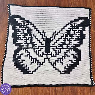 Mosaic crochet sample by Marie Sparks