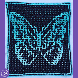 Interlocking crochet sample by On A Poad Trip