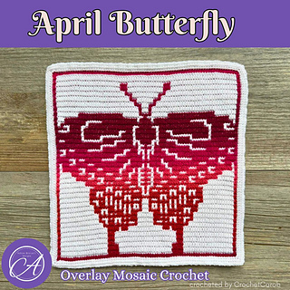 Overlay mosaic crochet sample by CrochetCarob
