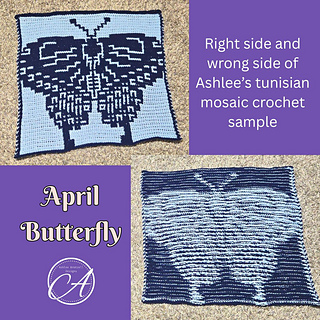 Tunisian mosaic crochet