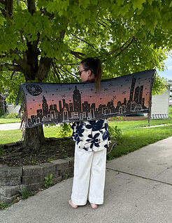 Mosaic sample crocheted by Ann Walter