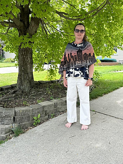 Mosaic sample crocheted by Ann Walter