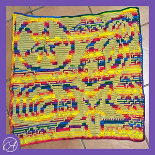 Mosaic (adjusted, solid) crochet sample by Henriette Van Wyck