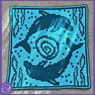Mosaic (adjusted, solid) crochet sample by Kim B