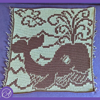 Mosaic (adjusted, solid) crochet sample by Steffi