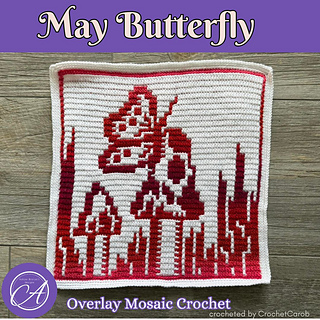 Overlay mosaic crochet sample by CrochetCarob