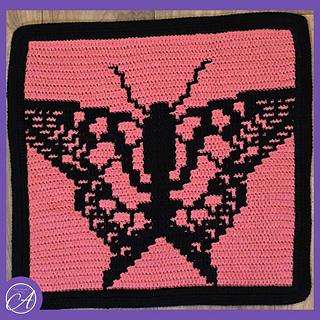 Mosaic crochet sample by Erin Carlson