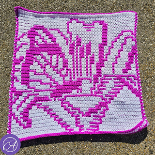 Overlay mosaic crochet sample by Kim