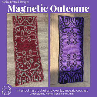 Interlocking crochet by Nancy McKain; mosaic crochet by Kim B.