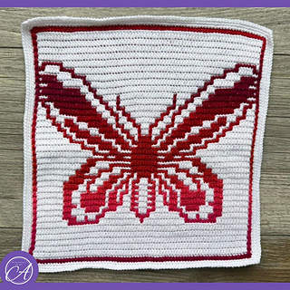 Overlay mosaic crochet sample by CrochetCarob