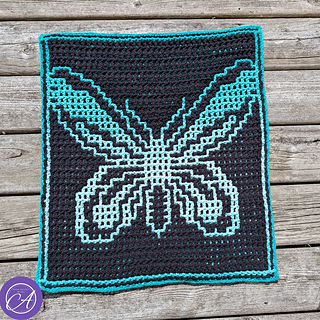 Interlocking crochet sample by On A Poad Trip