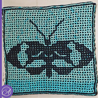 Interlocking crochet sample by Monique