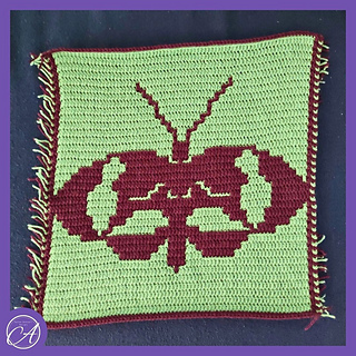 Overlay mosaic crochet sample by Steffi