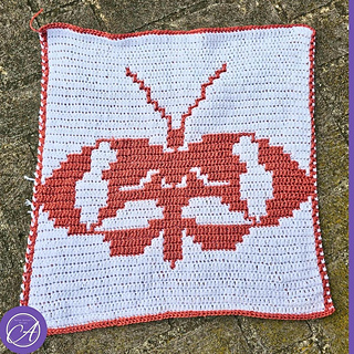 Overlay mosaic crochet sample by Kim