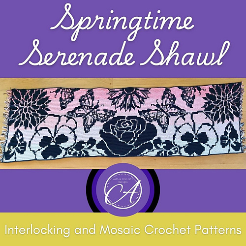 Sample Crochet Pattern Ravelry: Springtime Serenade Shawl pattern by Ashlee Brotzell