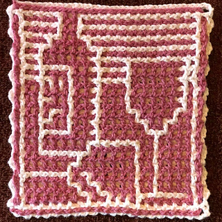 Crocheted by Kimberly. White as MC