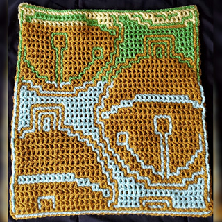 Crocheted by Divya Tellakula, using the interlocking /LFM technique
