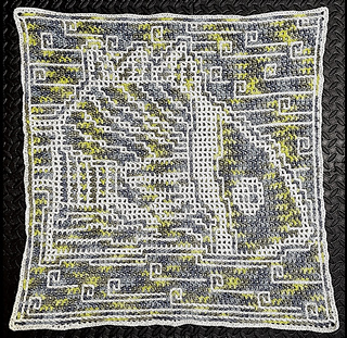Interlocking crochet, white as Main Color, by CynCityCrochets