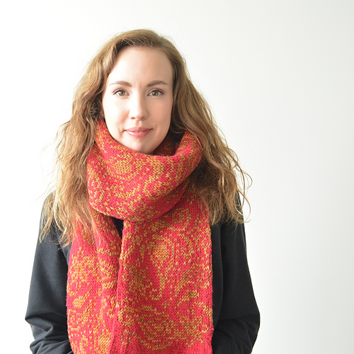 gypsohila Paisley Knit Stole （レッド） ジプソフィア Paisley Knit Stole Red x Whote - メルカリ