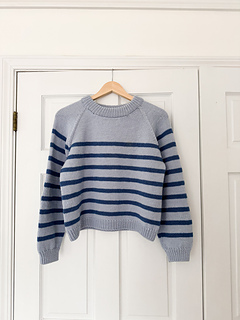 Cambria Worsted Striped Pullover by Ashley Lillis
