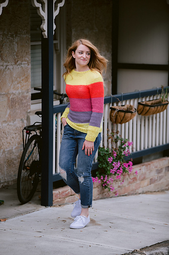 Slice of Nice Genser - Colourful Crochet