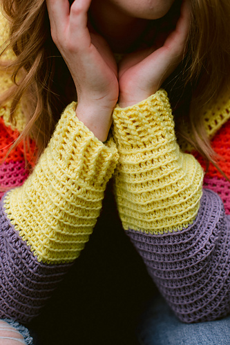 Slice of Nice Genser - Colourful Crochet