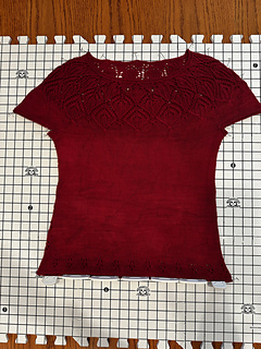 Wet and on the blocking board.