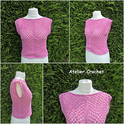 Pink granny top