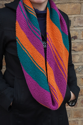 Daniel a diagonally striped cowl photo 1
