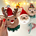 Christmas Donat Santa Claus, Deer and Elf pattern 