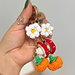 Pumpkin, Mushroom & Flower Keychain pattern
