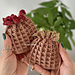 Waffle Drawstring Gift Pouch pattern