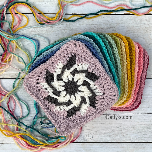 Ravelry: Windmills of my Mind Square pattern by Atty van Norel