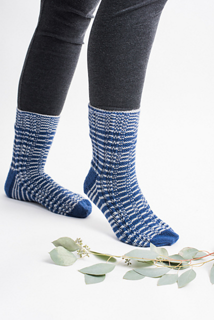 Deep Sea Striped Socks