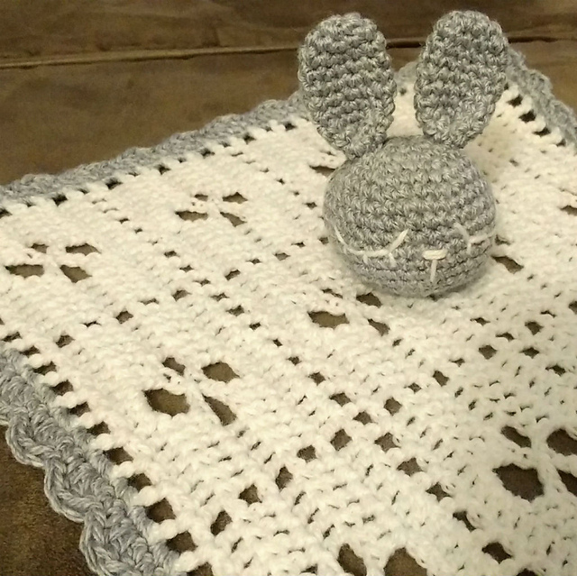 Bunny Security Blanket Lovey