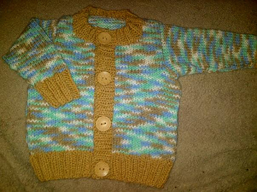 Bouncing Boy Cardigan and Booties photo 2