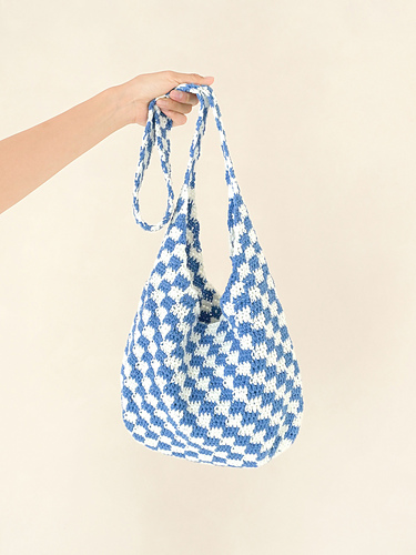 New High Soft Checkerboard Shoulder Bag