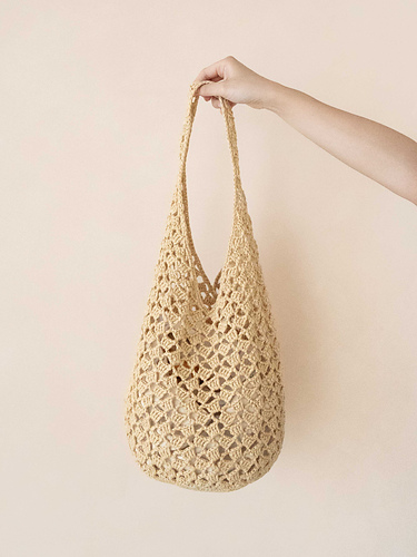 Cupro Raffia Mallorca Net Bag