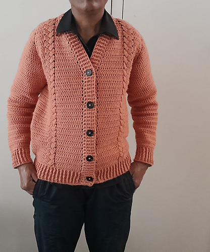 Coral Rose Cabled