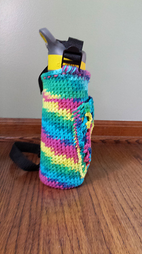 Water Bottle Carrier with pocket photo 2