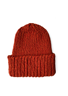 Bulky weight version knit in Drops Andes.