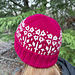 Beginner Colourwork Toque in #360 - Azalea, featuring Chart 2 (Flowers).