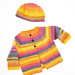 Sunshine and Rainbows Baby Cardie & Hat pattern 