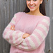 Knit sweater chunky rose cream