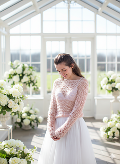 net sweater look through for brides pattern