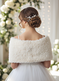 Knit loop for brides in fur look easy to knit