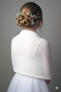 Knit loop made with baby alpaca soft and light