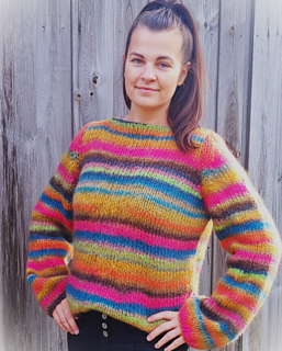 Farbverlauf Reiki Pullover