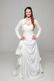 Cozy knit bolero, jacket and pullover pattern for brides